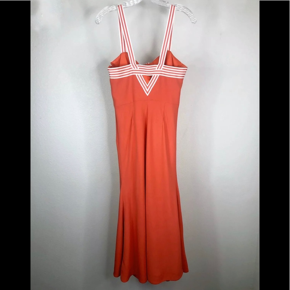 Lela Rose Fluid Crêpe Tie Front Dress Size 6 - Picture 3 of 9